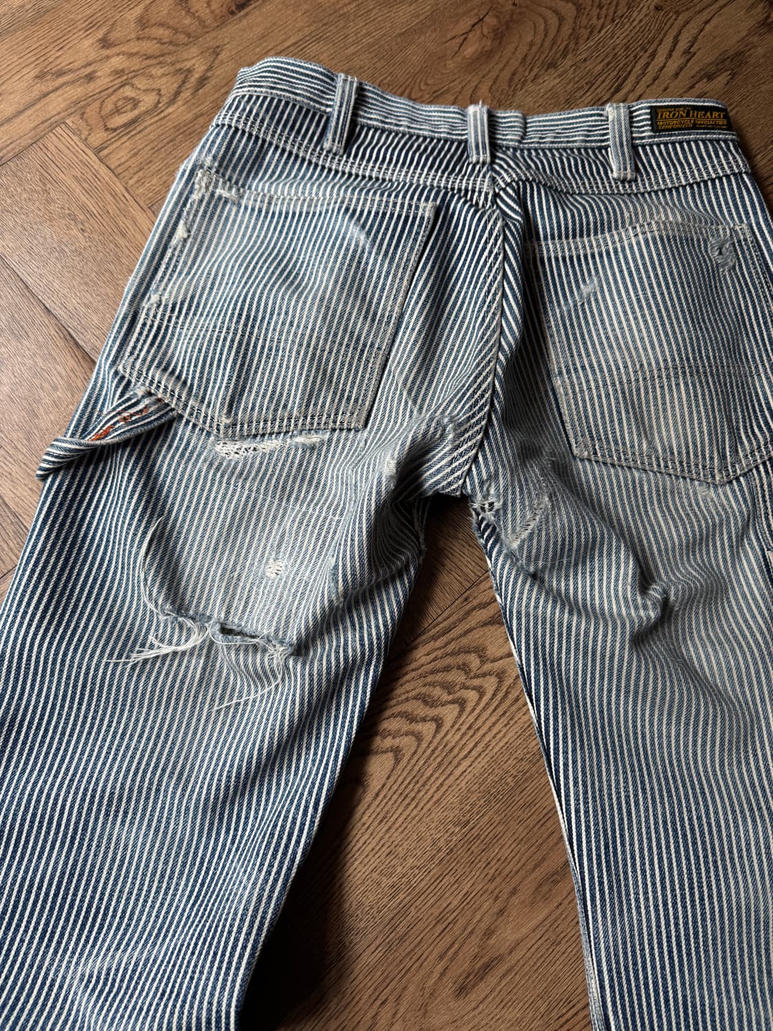 [30]아이언하트 빈티지 데미지 히코리 워크 데님 팬츠 상품이미지9