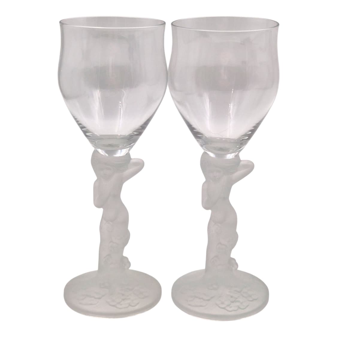 70s 이시즈카 엔틱 꽃의 정령 불투명 와인잔 1p 상품이미지1