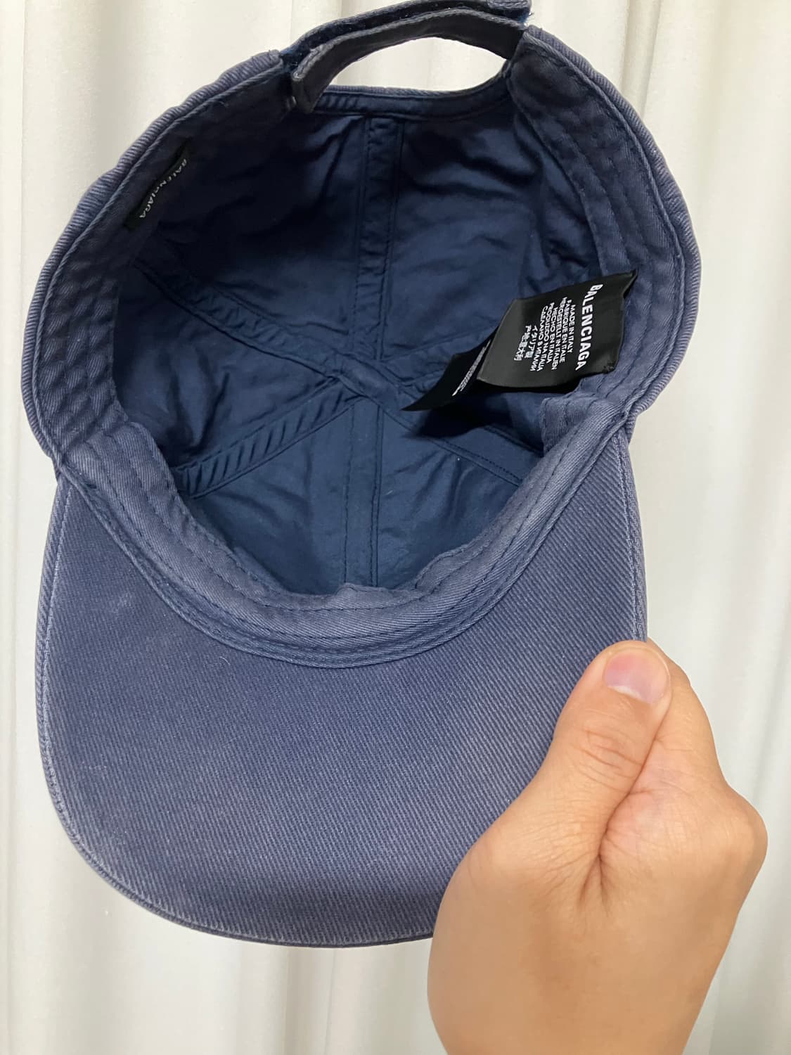 발렌시아가 18FW볼캡 네이비 상품이미지5