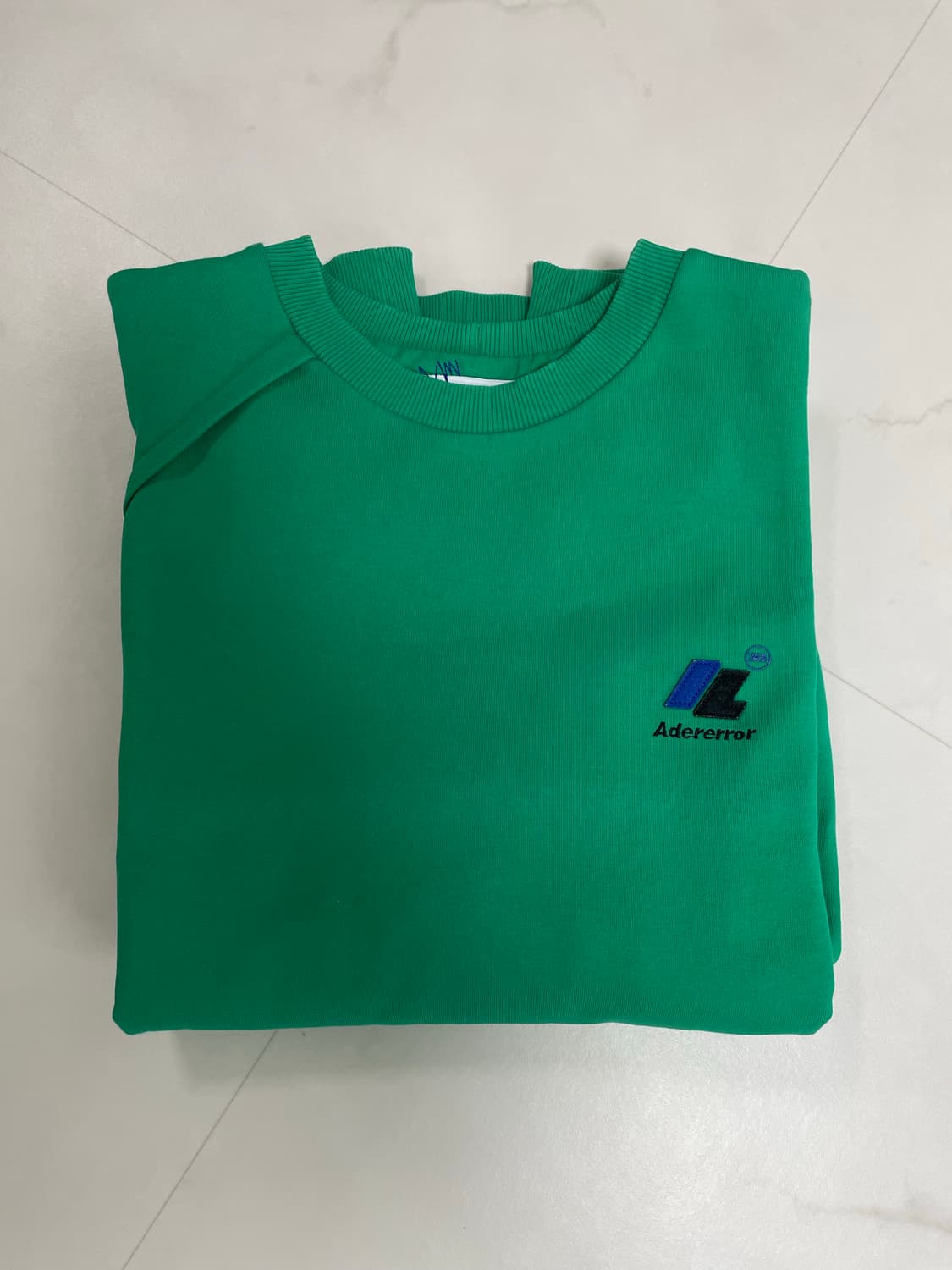 자라 x 아더에러 오버사이즈 스웨트셔츠 그린 S-M 상품이미지2