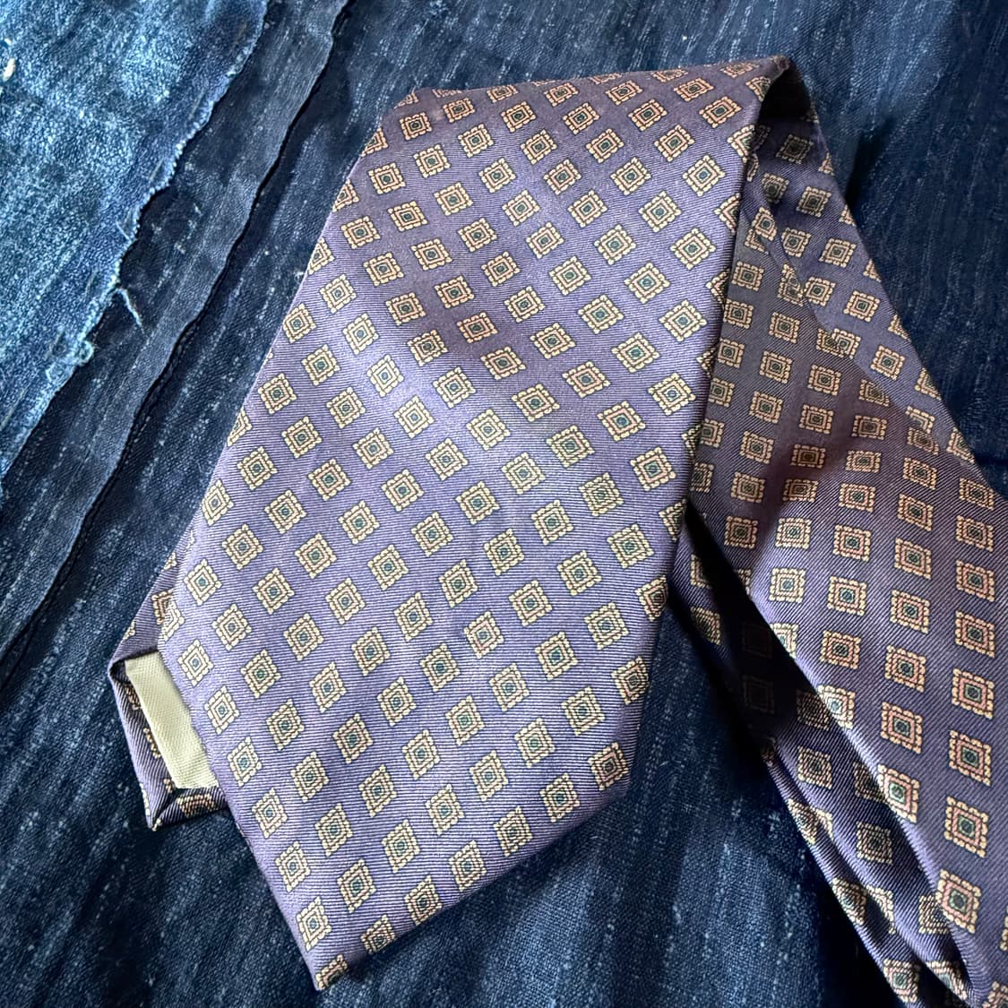 Reoverto Capucci 지오메트릭 패턴 실크타이 상품이미지2