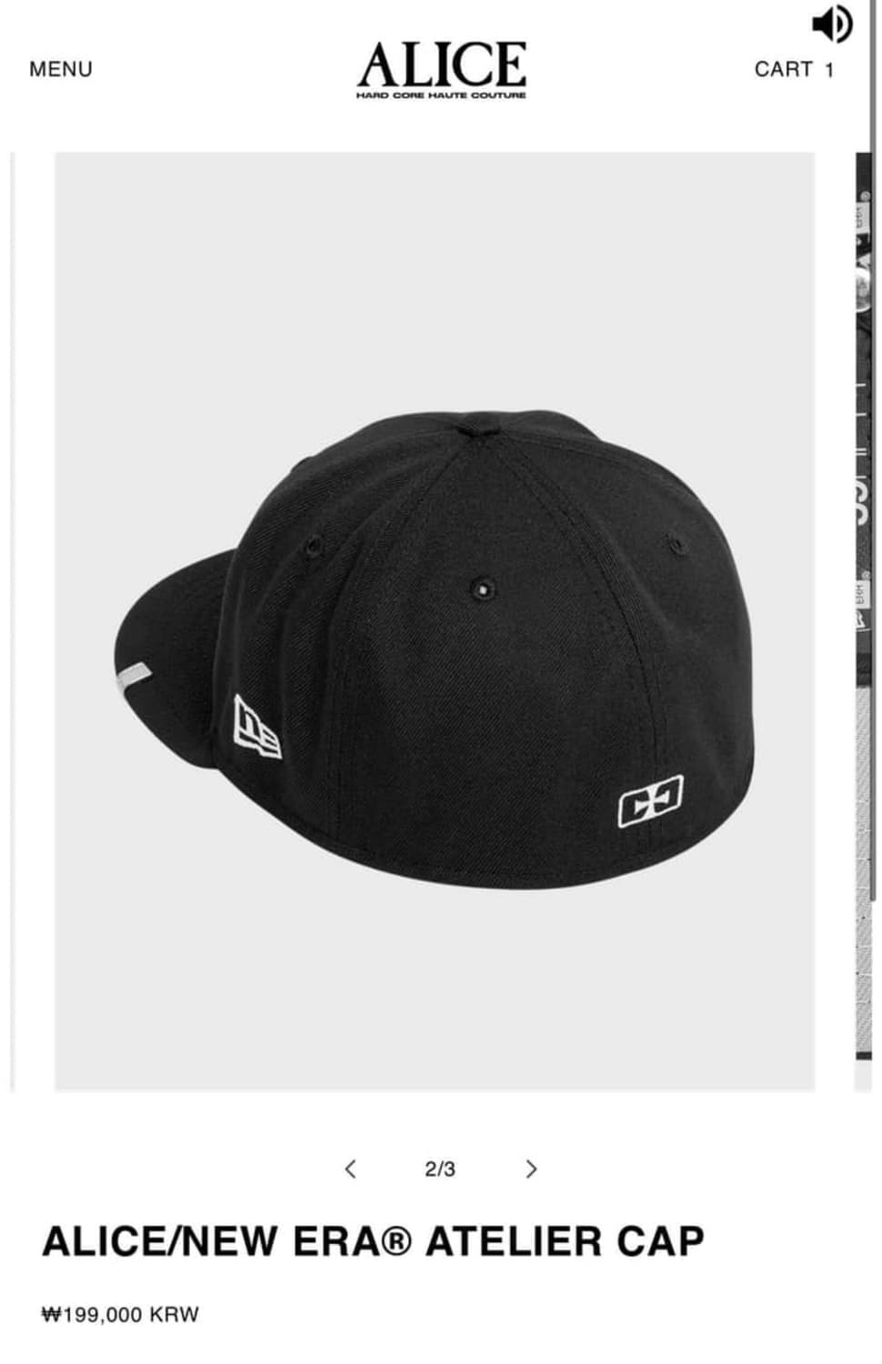 앨리스할리우드 뉴에라 스냅백 7 5/8사이즈 상품이미지2