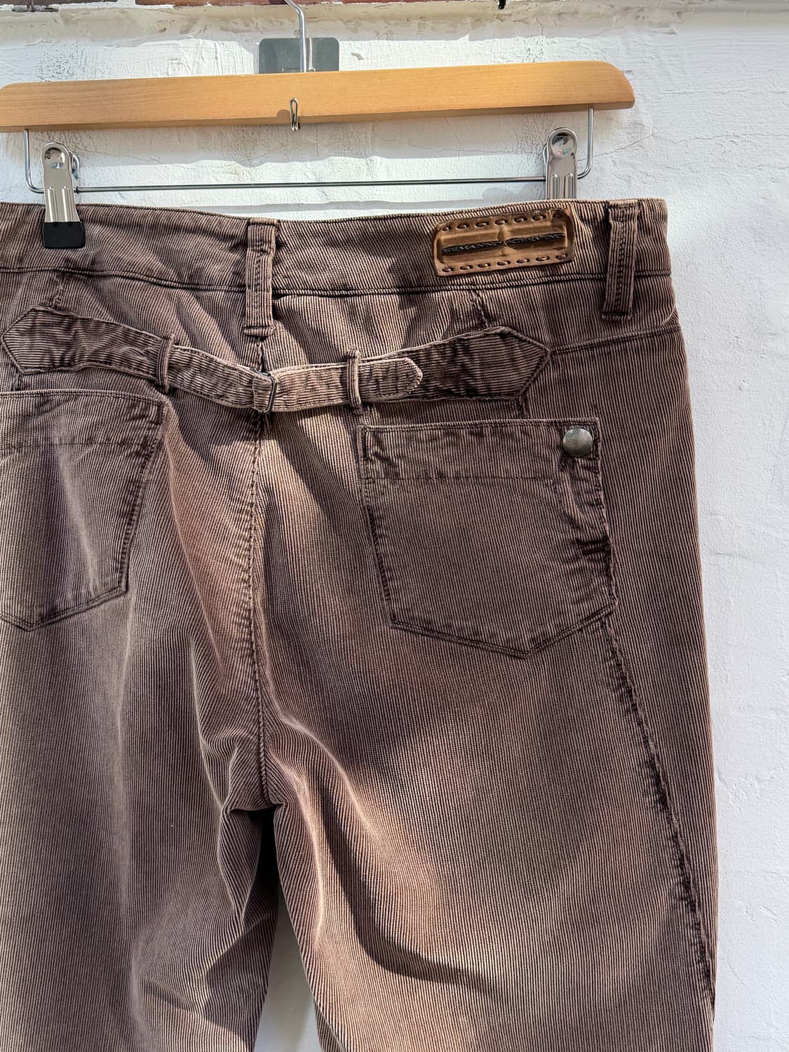 Ermanno Scervino 브라운 백신치 토듀로이 팬츠 44 상품이미지7