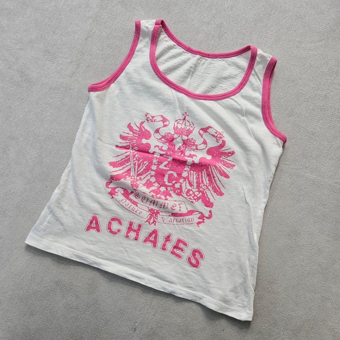 실측확인 빈티지 키즈 그래픽 민소매 0402Y 상품이미지1