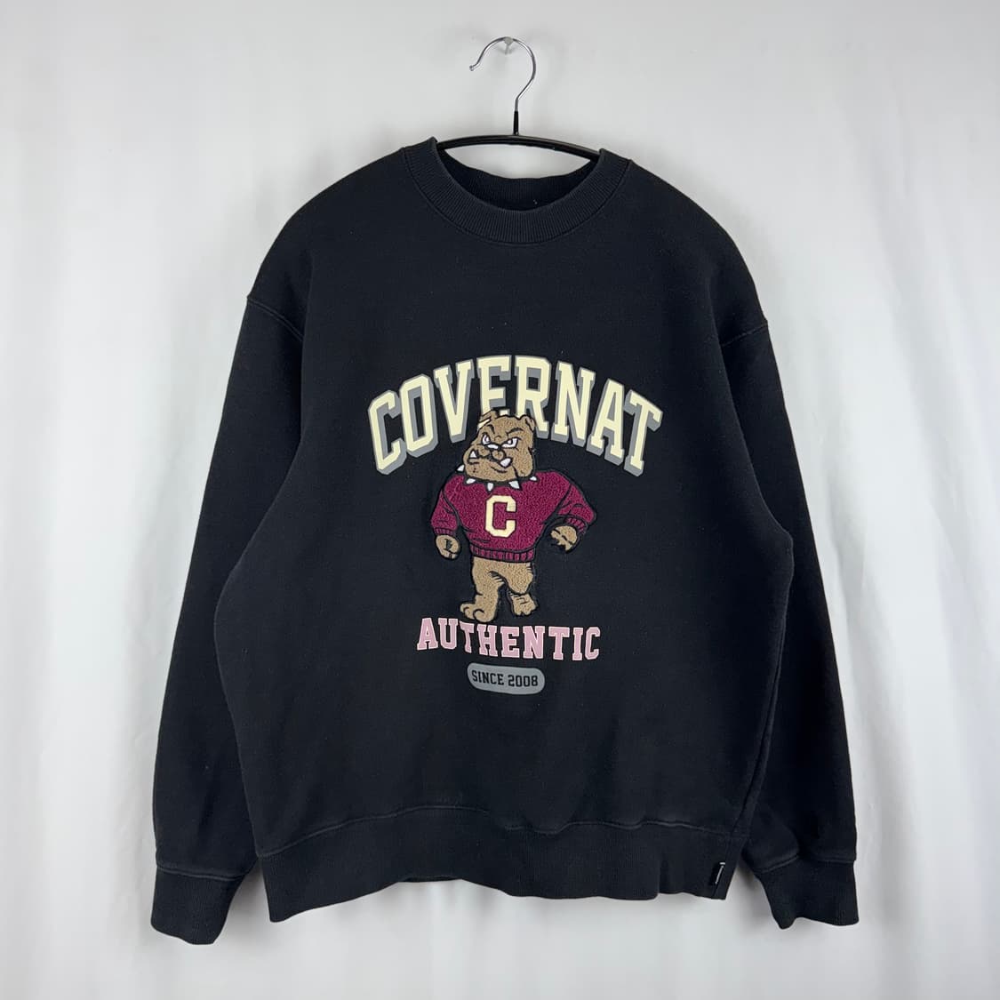 (S) 커버낫 불독 맨투맨 블랙 상품이미지2