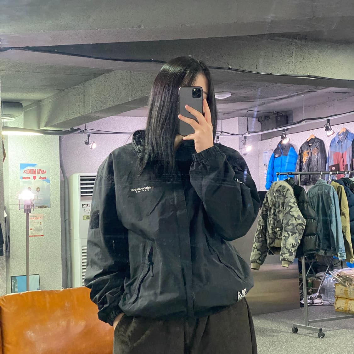 디스이즈네버댓 스몰로고 블랙 트랙자켓 B3840 상품이미지1