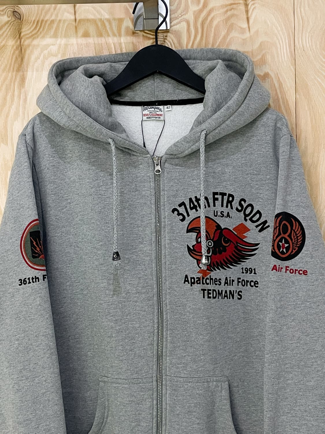 테드컴퍼니 374th FTR SQDN 집 후디 상품이미지4