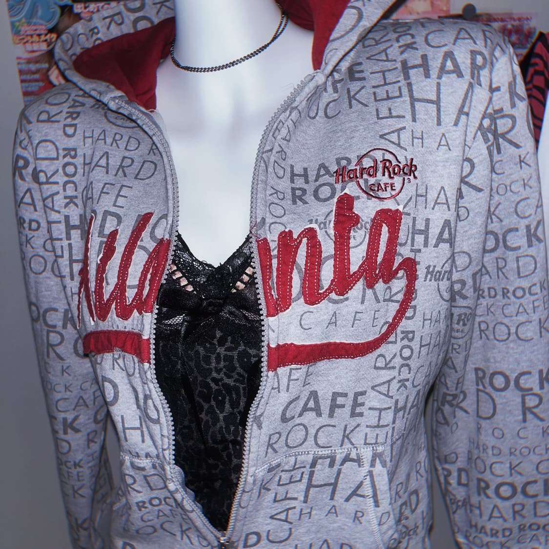 하드락 와투케 락스타여친 후드집업 상품이미지4