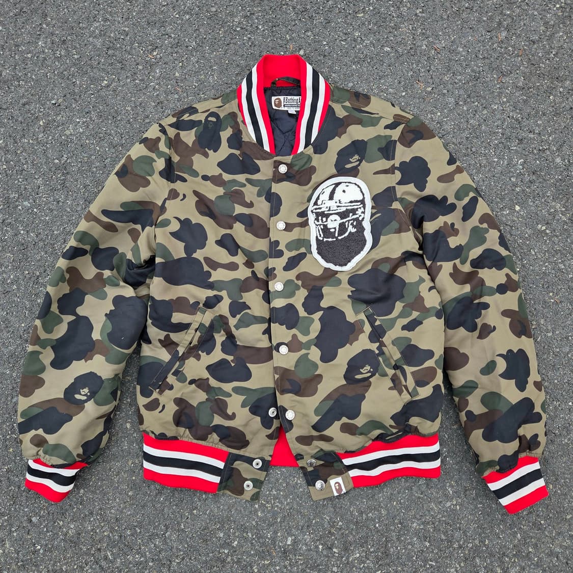 BAPE camo Varsity Jacket (made in Japan) 상품이미지1