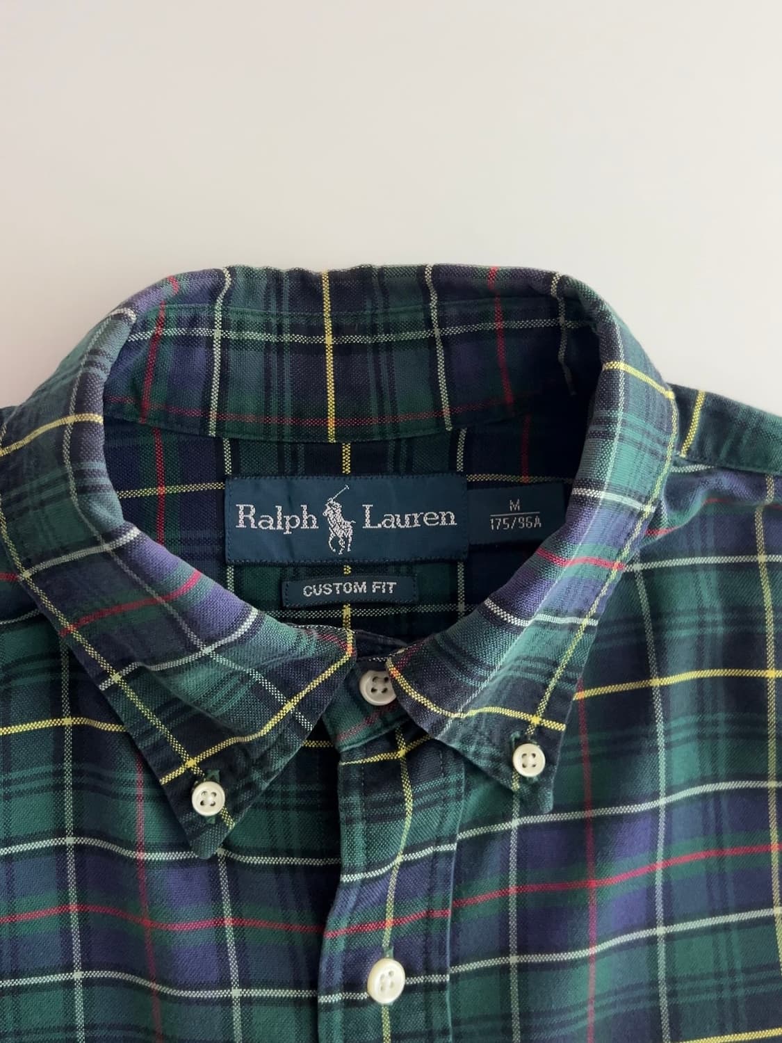 폴로 랄프로렌 커스텀 핏 체크 셔츠 M 상품이미지5