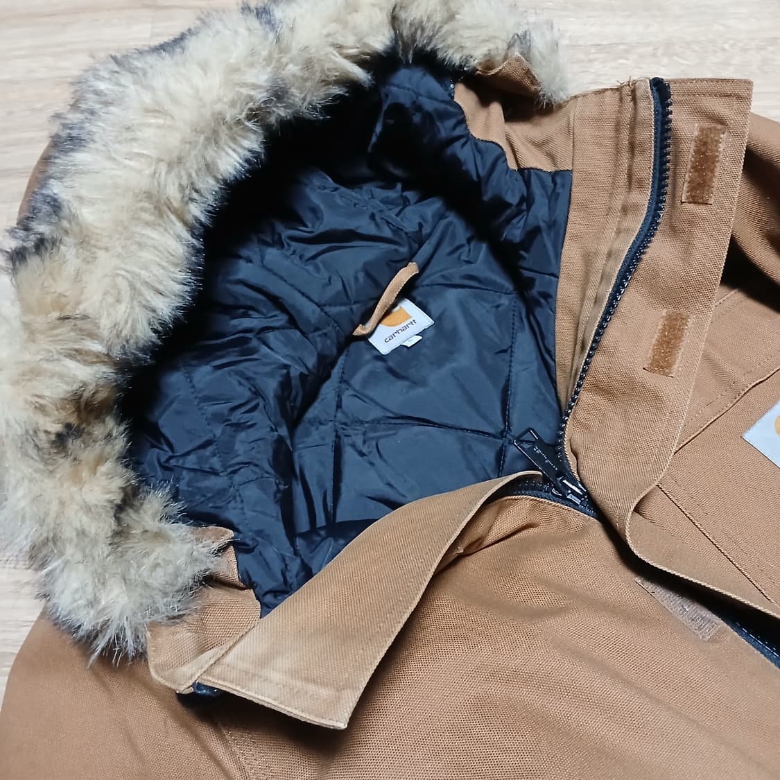 칼하트 시베리안 캔버스 파카 패딩 누빔 점퍼 상품이미지7