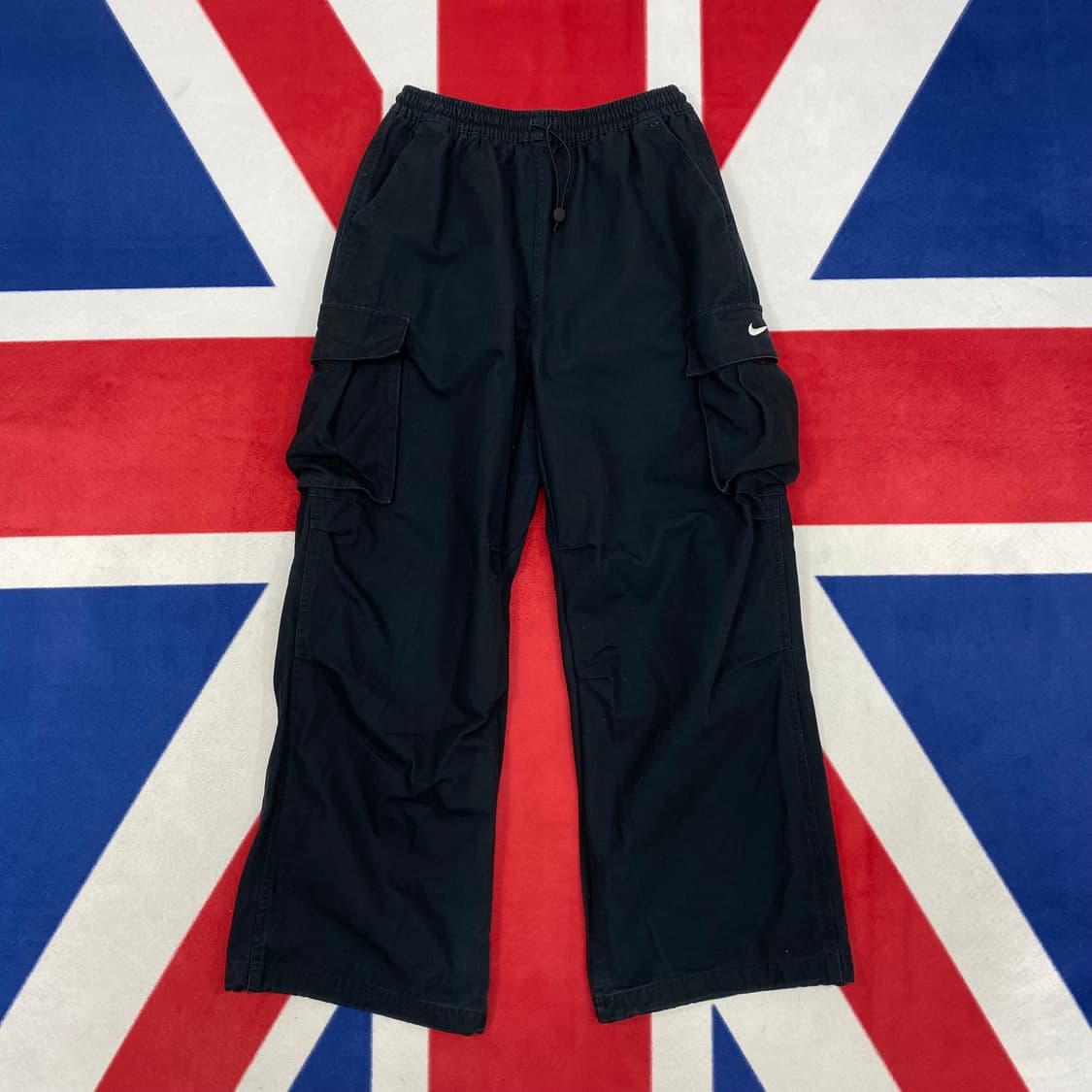 나이키 밴딩 와이드 스트링 카고팬츠 여성M  상품이미지1