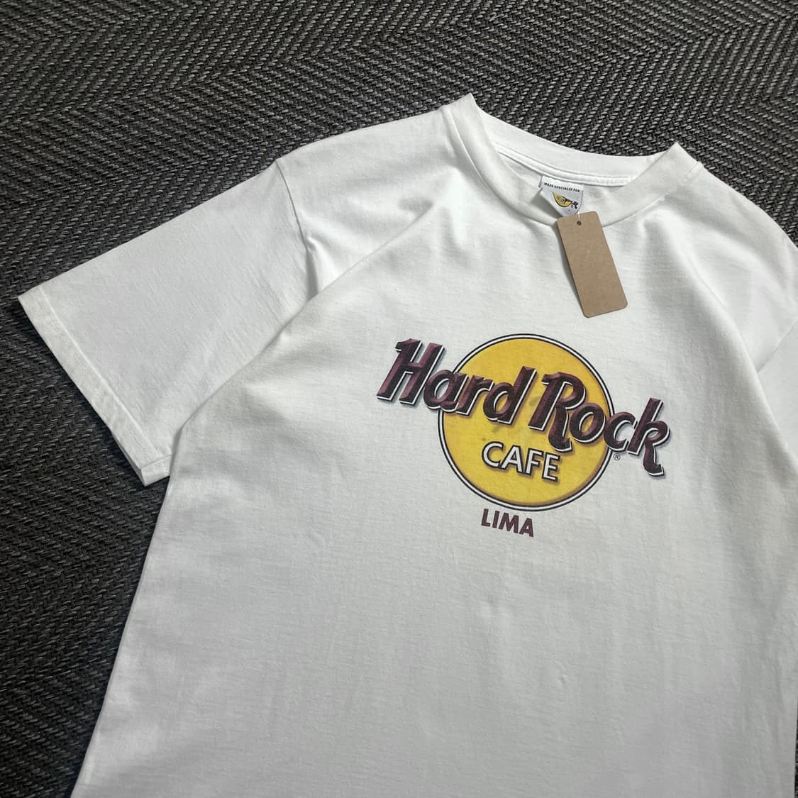 00s 하드락카페 프린팅 화이트 반팔 티셔츠o 4620 상품이미지3