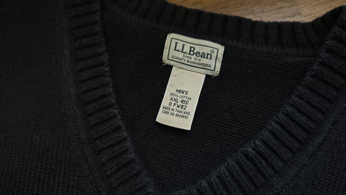 L.L.Bean 엘엘빈 네이비 브이넥 니트 XXL  상품이미지2