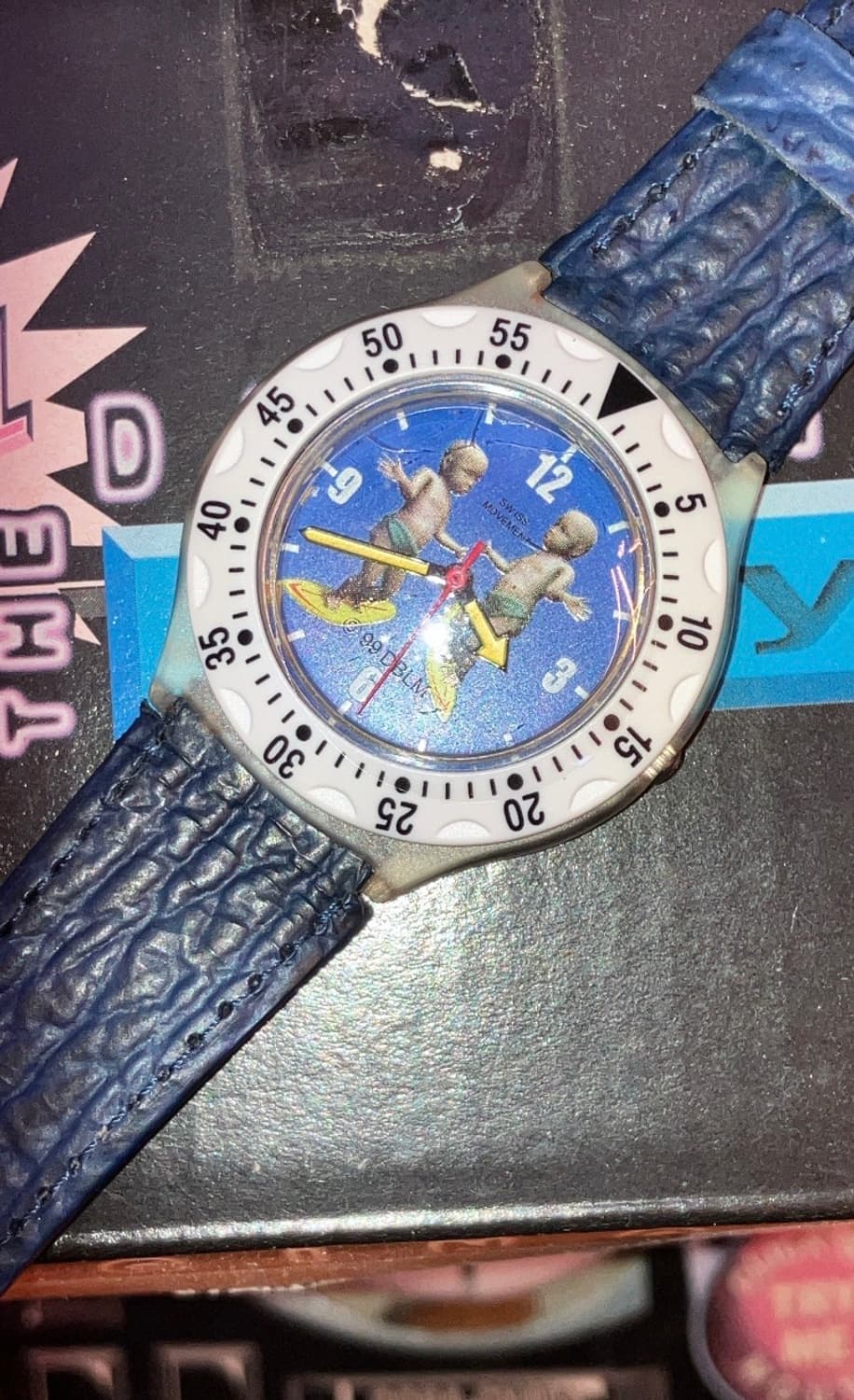 1990s 빈티지 댄싱 베이비 손목 시계 상품이미지4