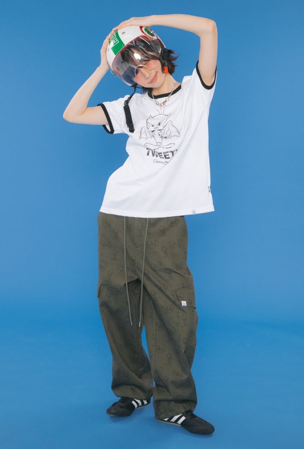 [FANCY X TW] 스위티 패턴 카고 팬츠 (KHAKI) 상품이미지1