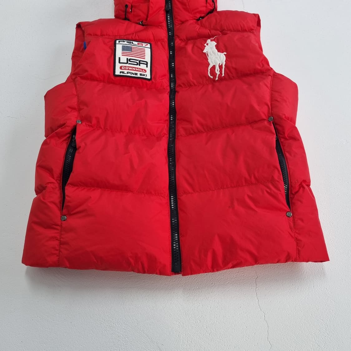 빈티지 폴로 빅포니 패딩 베스트 - S 상품이미지4