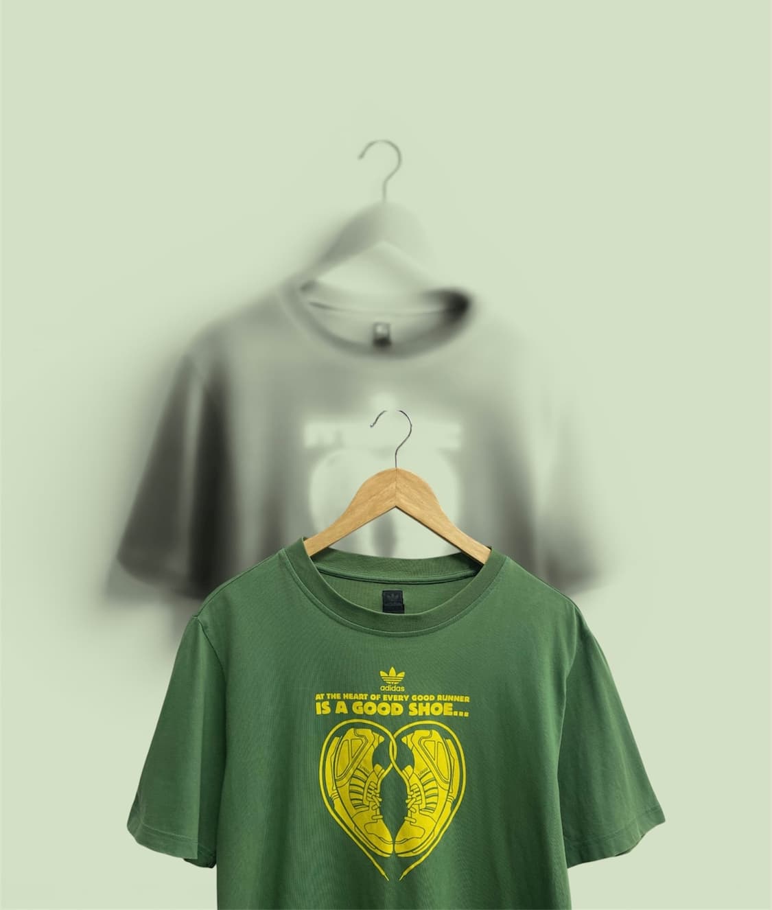 아디다스 슈즈 하트 빈티지 티셔츠 L 상품이미지2