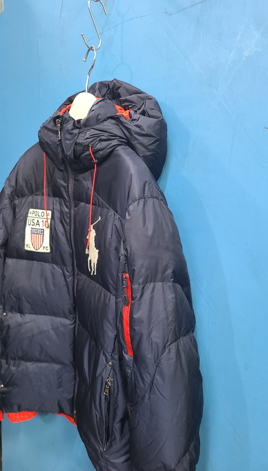 30살쯤 성조기 빅포니 폴로 오리털푸퍼패딩 상품이미지3