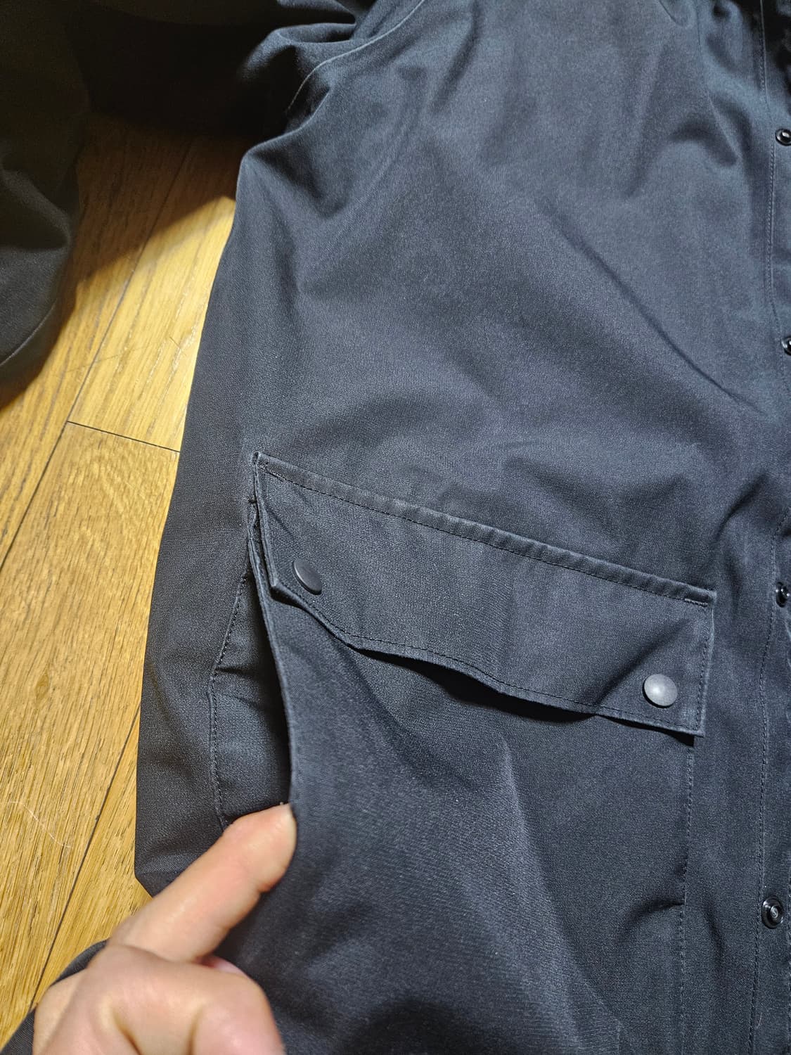 파타고니아 토플레이 방수 패딩 h2no 다운 후디 블랙 상품이미지6