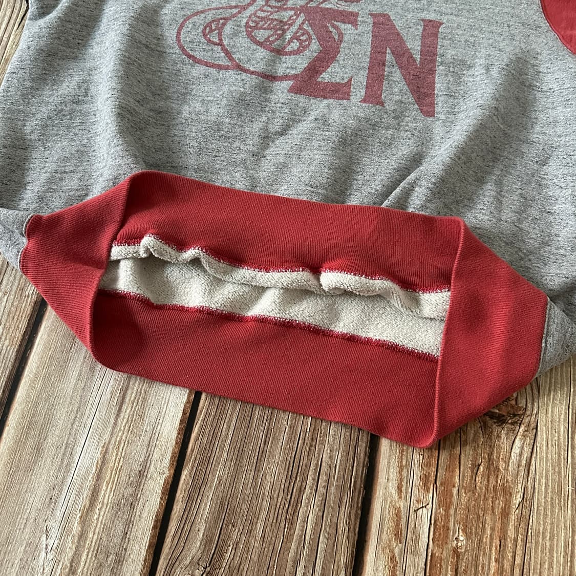 화이츠빌 투톤 프린팅 스웻셔츠 XL사이즈 상품이미지9