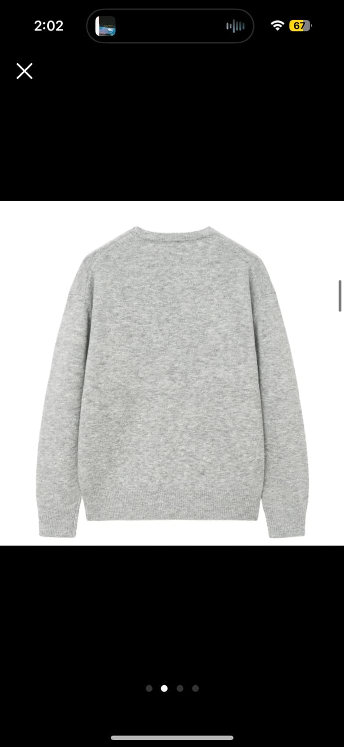 마리떼프랑소와저버 부클 니트 라이트그레이 상품이미지2