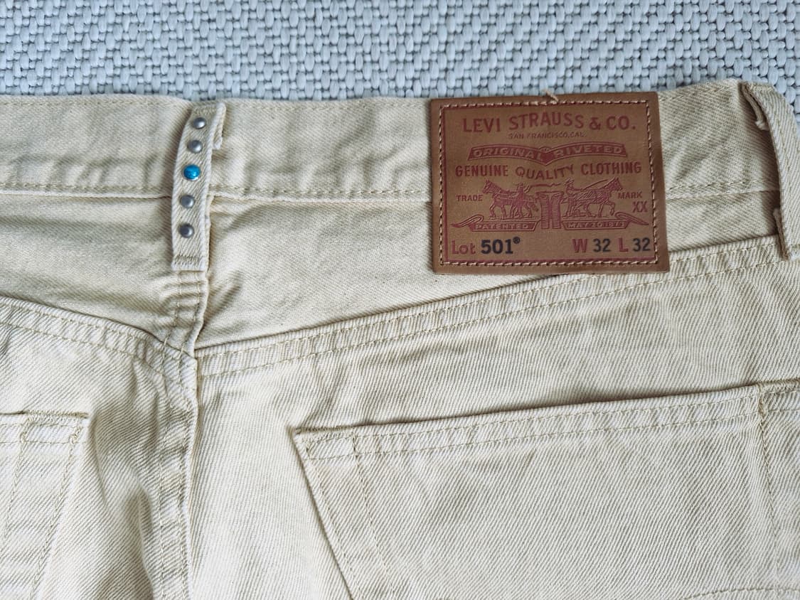 리바이스 프리미엄 501 베이지 W32 미착용제품 상품이미지1