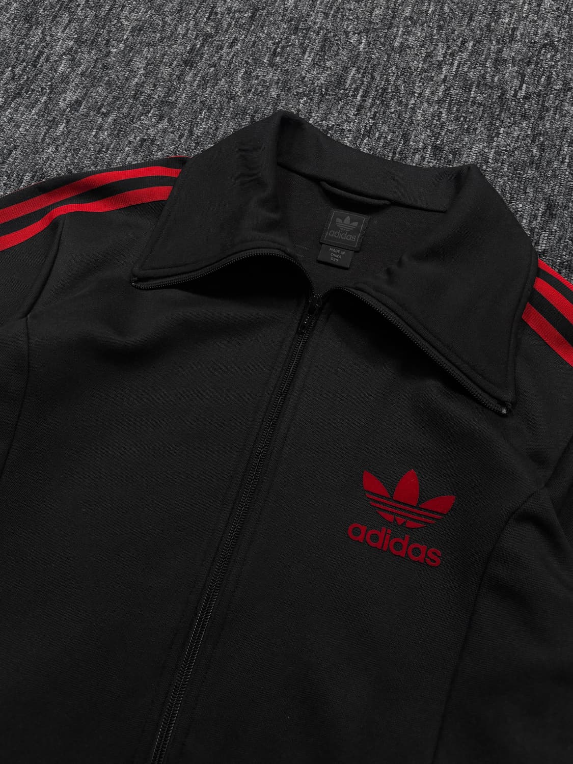 아디다스 블랙 레드 유로파 트랙탑 져지 상품이미지5