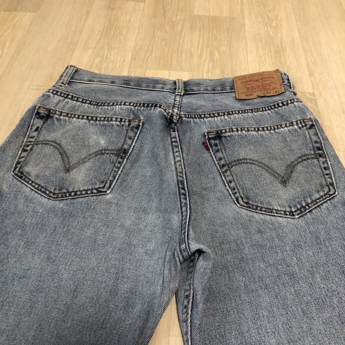 (31) 00's 리바이스 Levi's 505 레귤러핏 연청 워시드 데님 상품이미지9