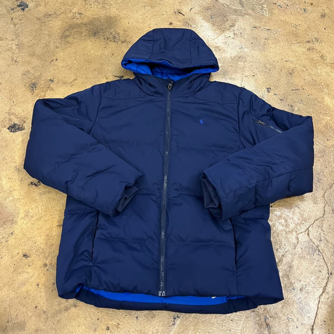 폴로 랄프로렌 네이비 숏 패딩  상품이미지2