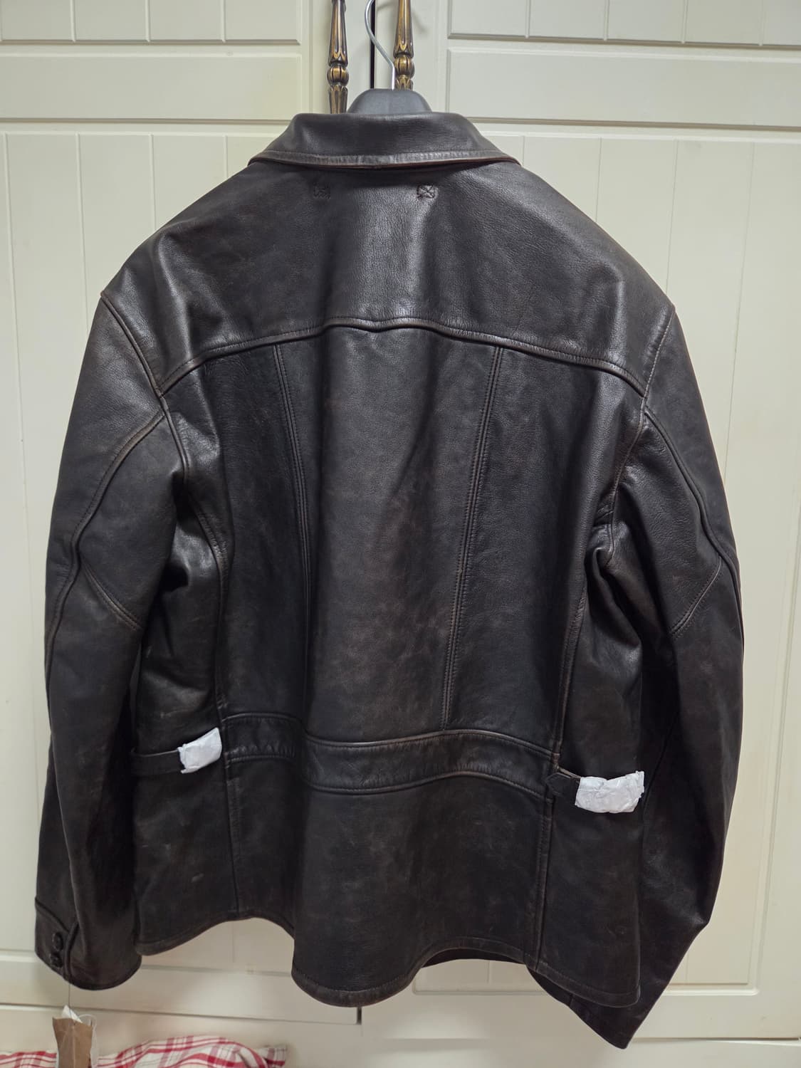 랄프로렌 RRL 블랙 가죽 자켓 L사이즈 상품이미지2
