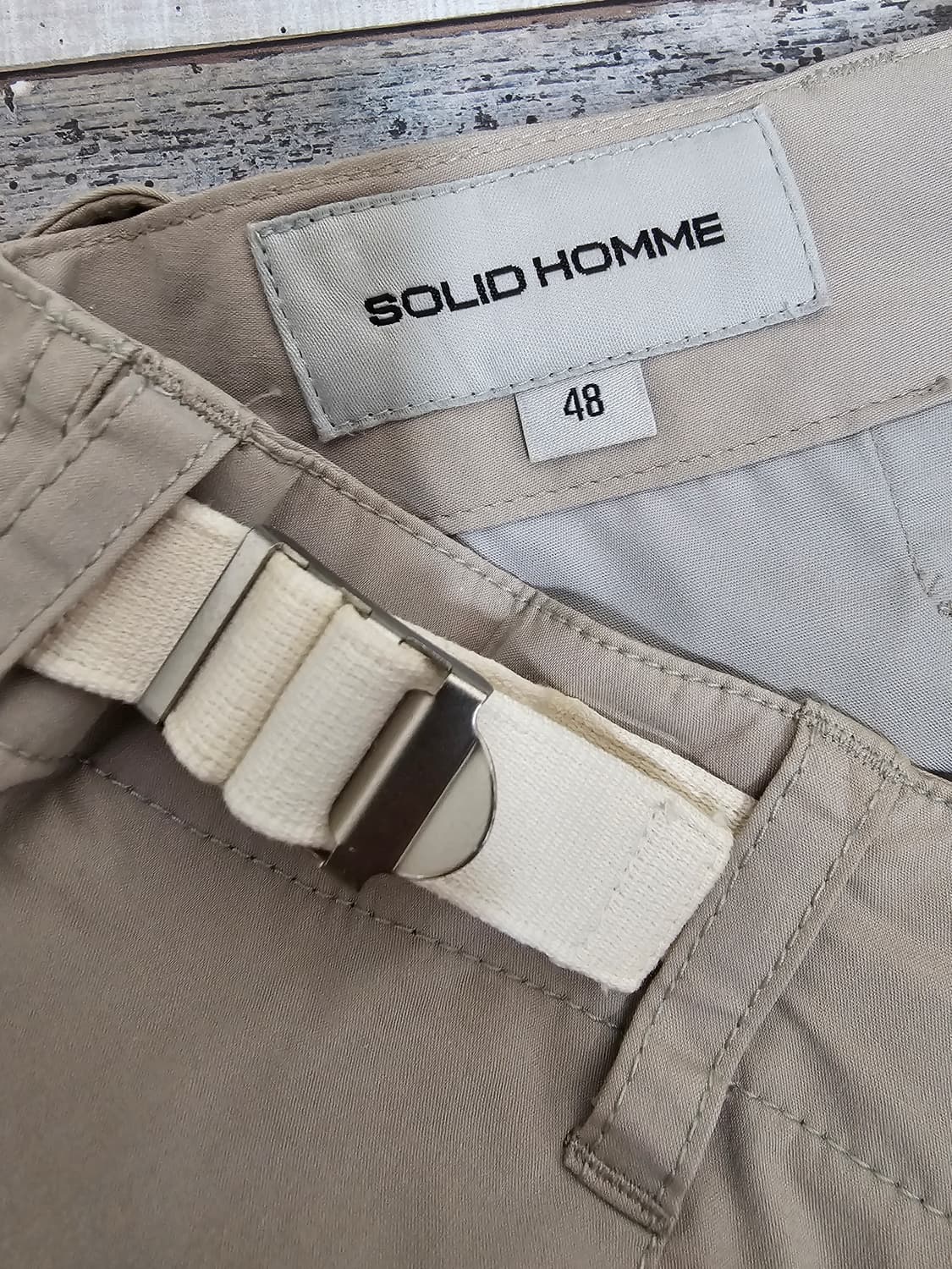 솔리드옴므 와이드핏 카고팬츠 48 상품이미지3