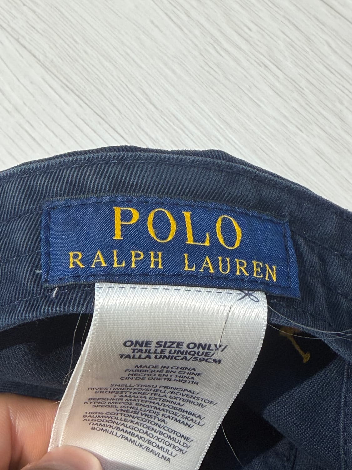 폴로 랄프로렌 타이거 볼캡 네이비 상품이미지3