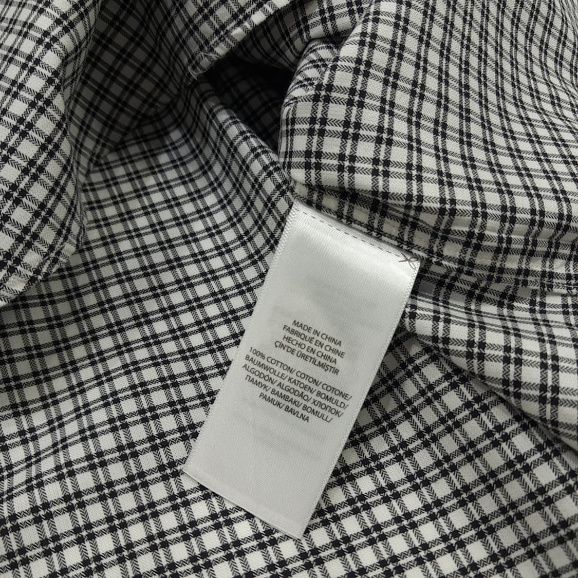 CN318 2XL 폴로 랄프로렌 블랙 마이크로타탄체크 긴팔 셔츠 남방 상품이미지6