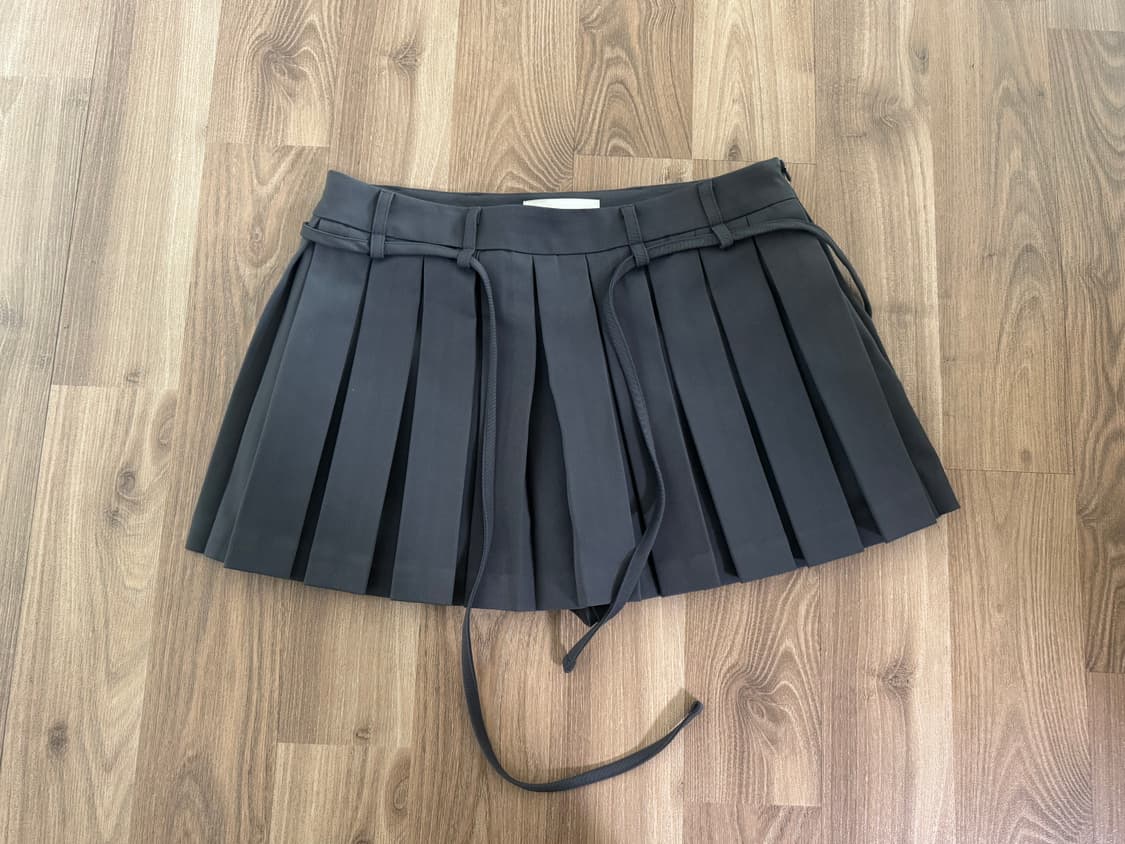 쓰리타임즈 치어리 스커트 그레이 S 상품이미지3