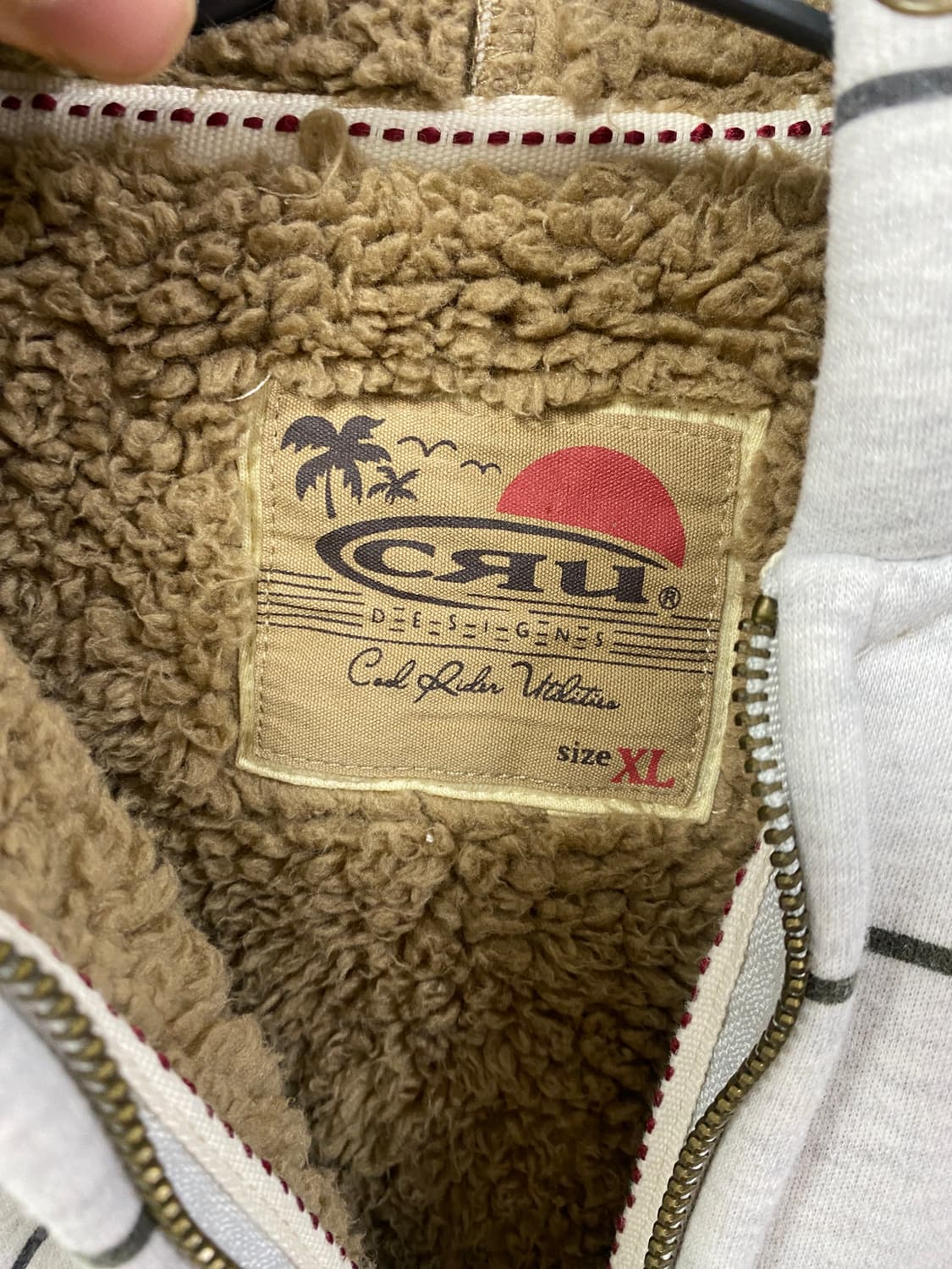 [CRU] y2k 스트라이프 폭닥 후드집업 상품이미지9