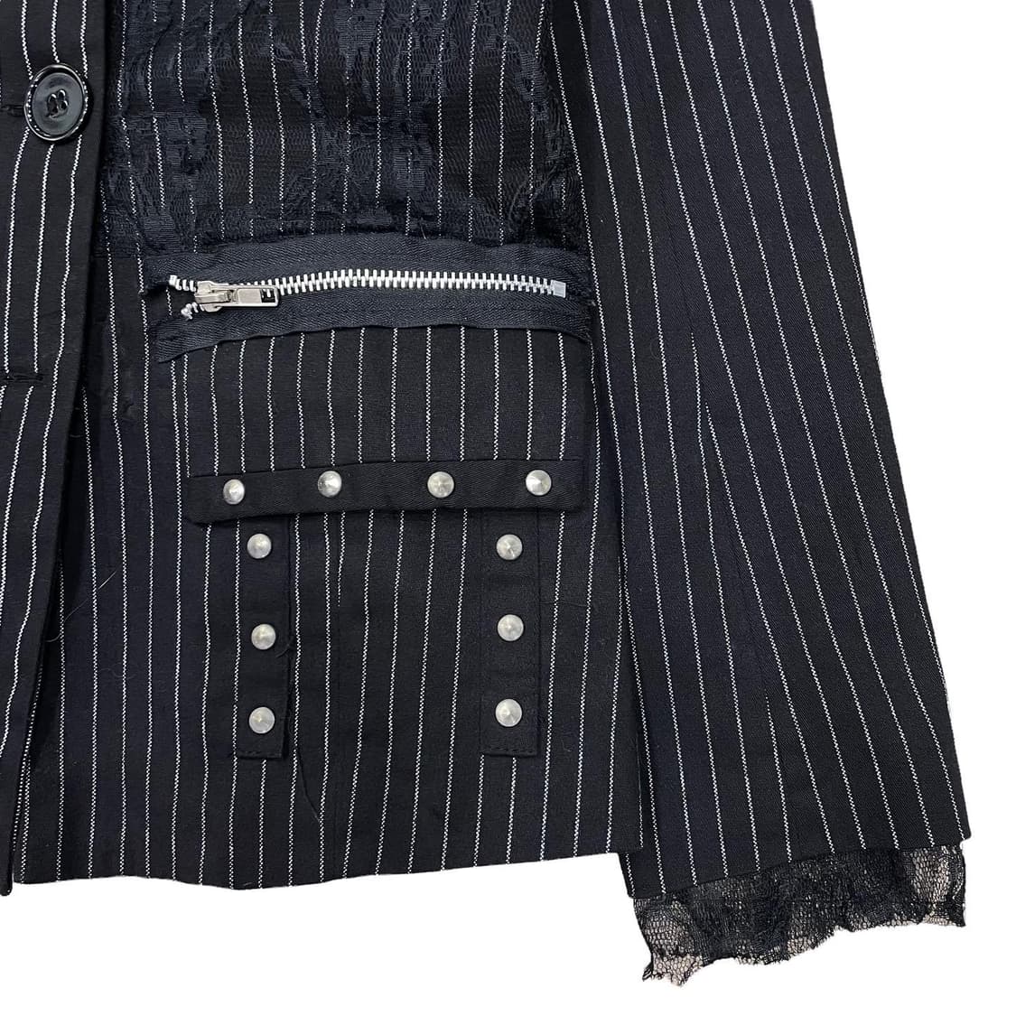 R&B Pinstripe Punk Jacket 상품이미지4