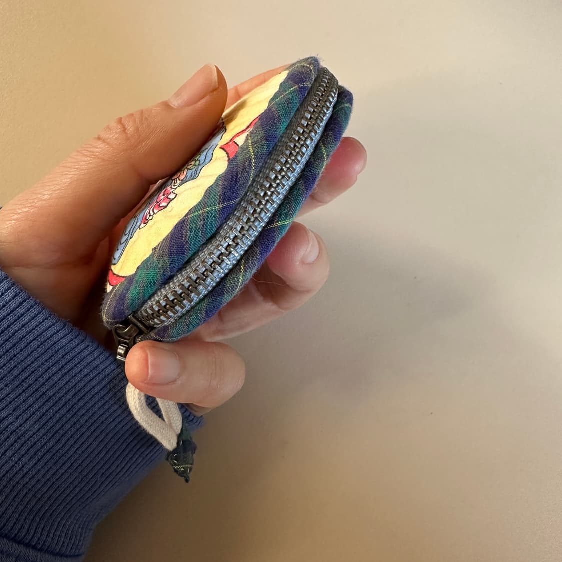 미국 빈티지 원단 에어팟 파우치/ 동전지갑 / 키링 / 작은파우치 상품이미지3