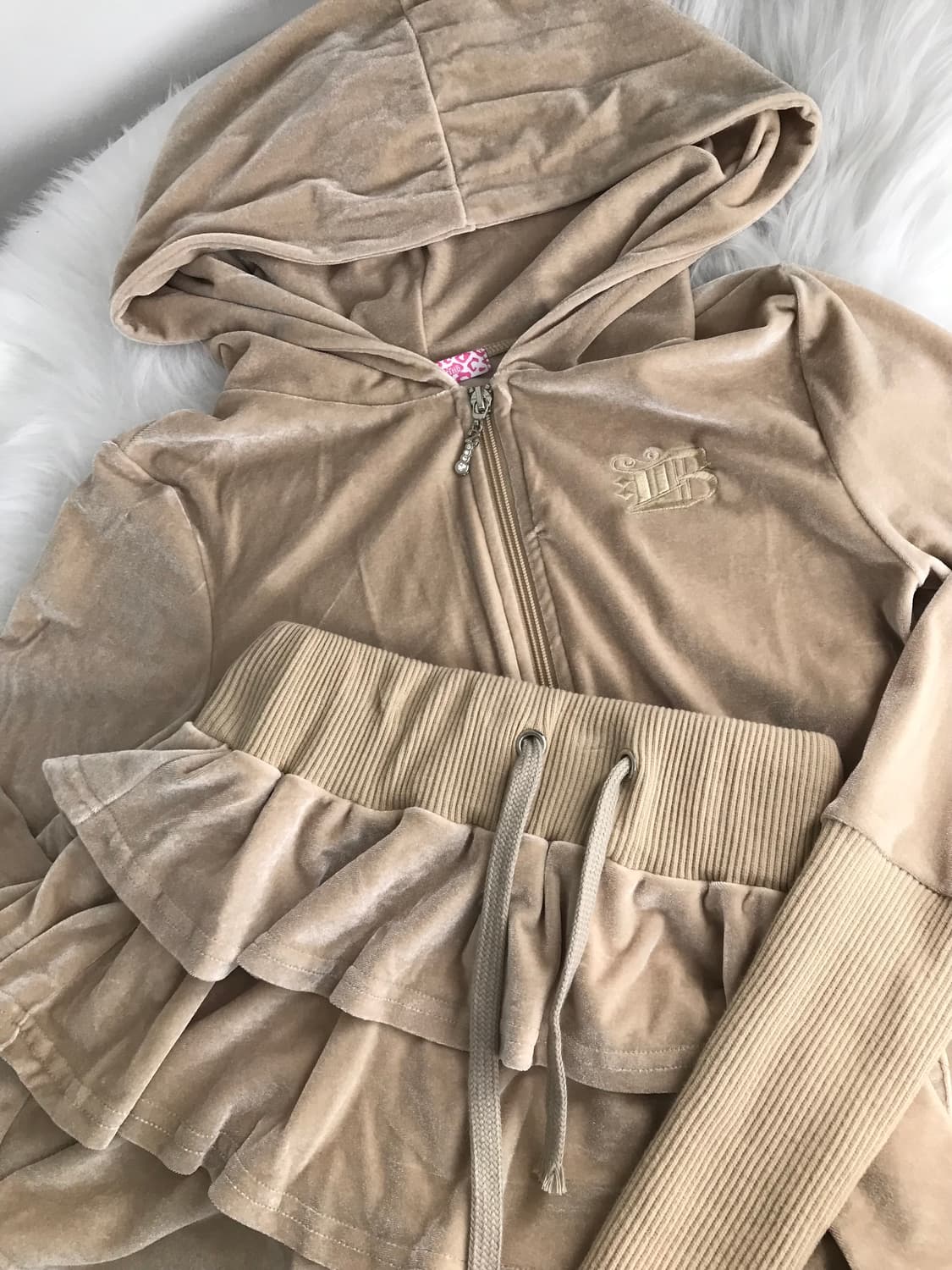 베이비메탈클럽 캔디코튼 벨벳 벨루어 y2k 베메클 트레이닝 세트 셋업 상품이미지6