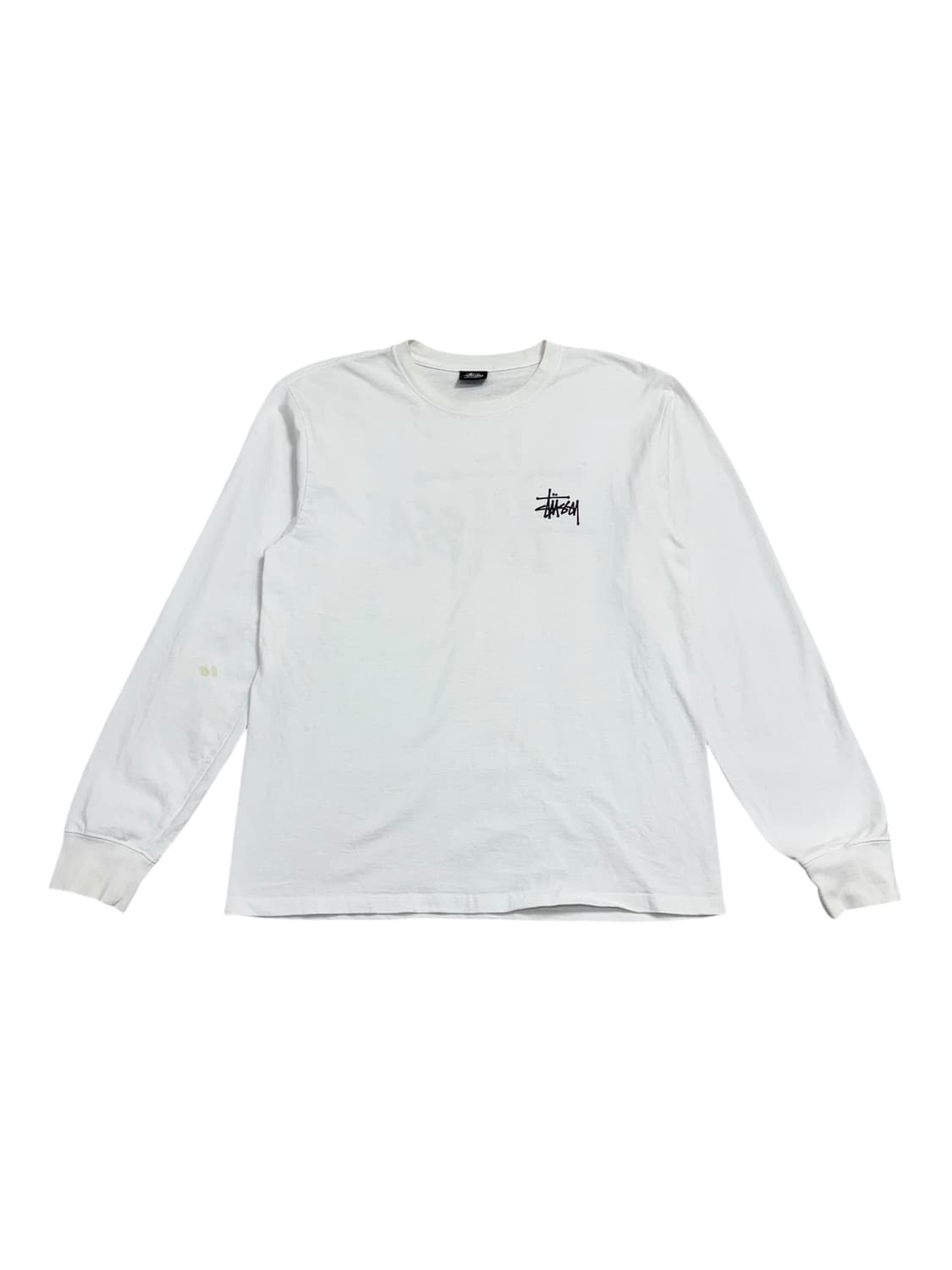 스투시 베이직 스투시 롱슬리브 티셔츠 화이트 상품이미지2