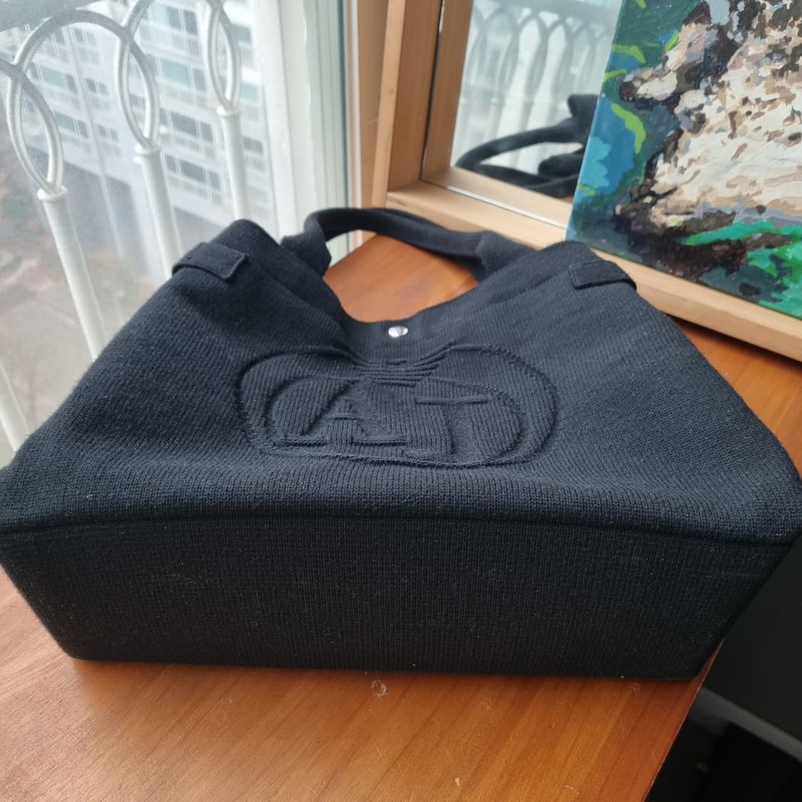 Armani Jeans 블랙 니트 가방 상품이미지3