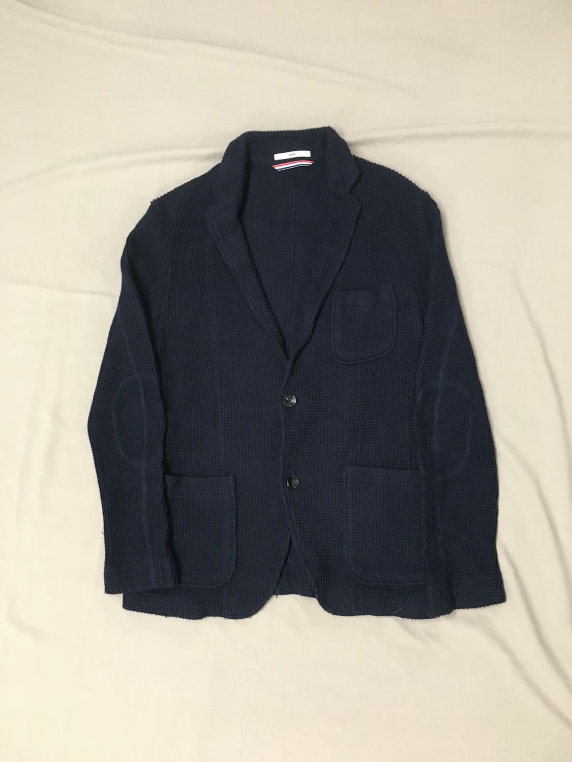 급처! 쉽스 엘보 패치 니트 블레이져 상품이미지1