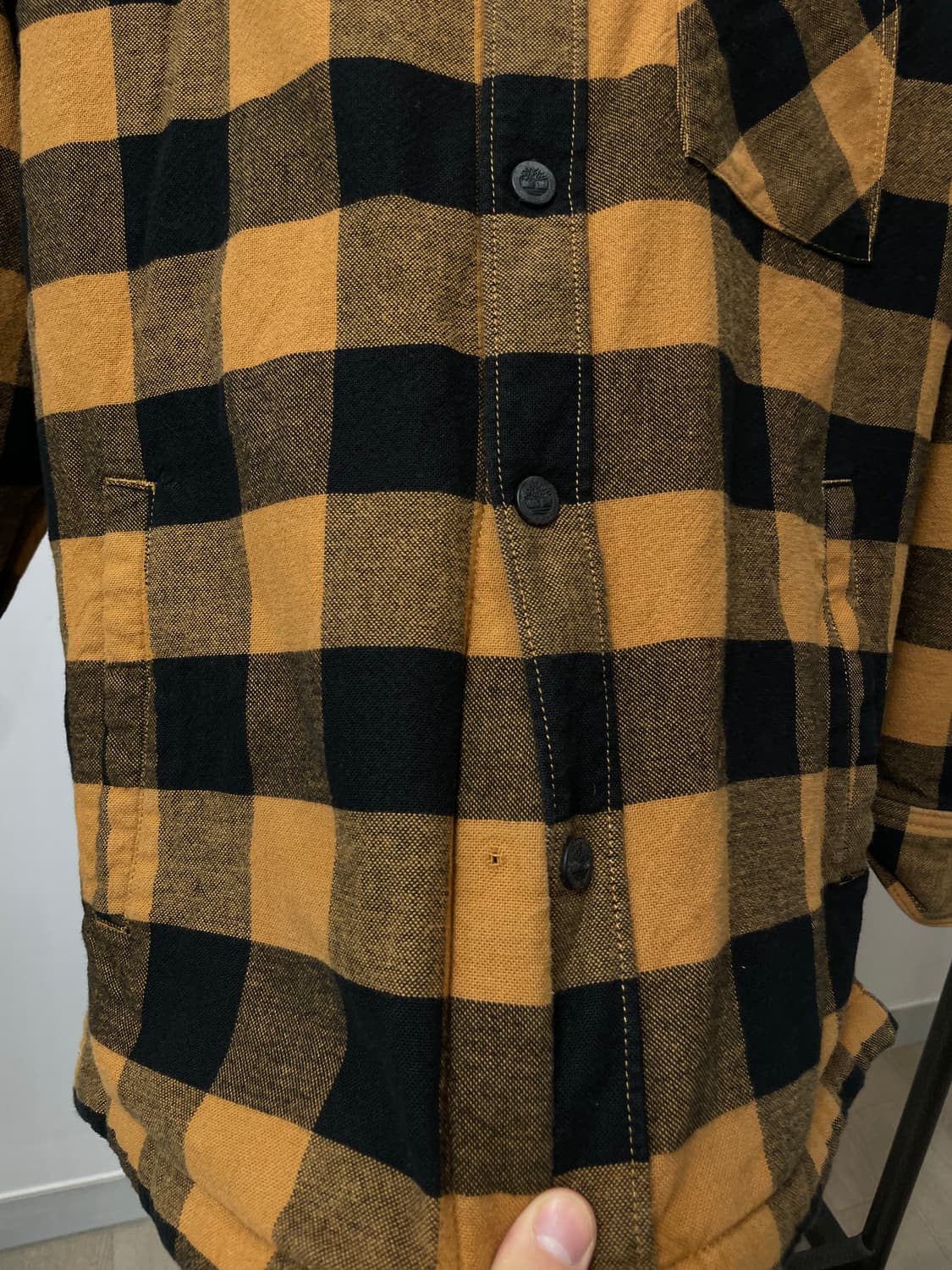  (L) 팀버랜드 옐로우 버팔로 체크 플란넬 셔츠 상품이미지7