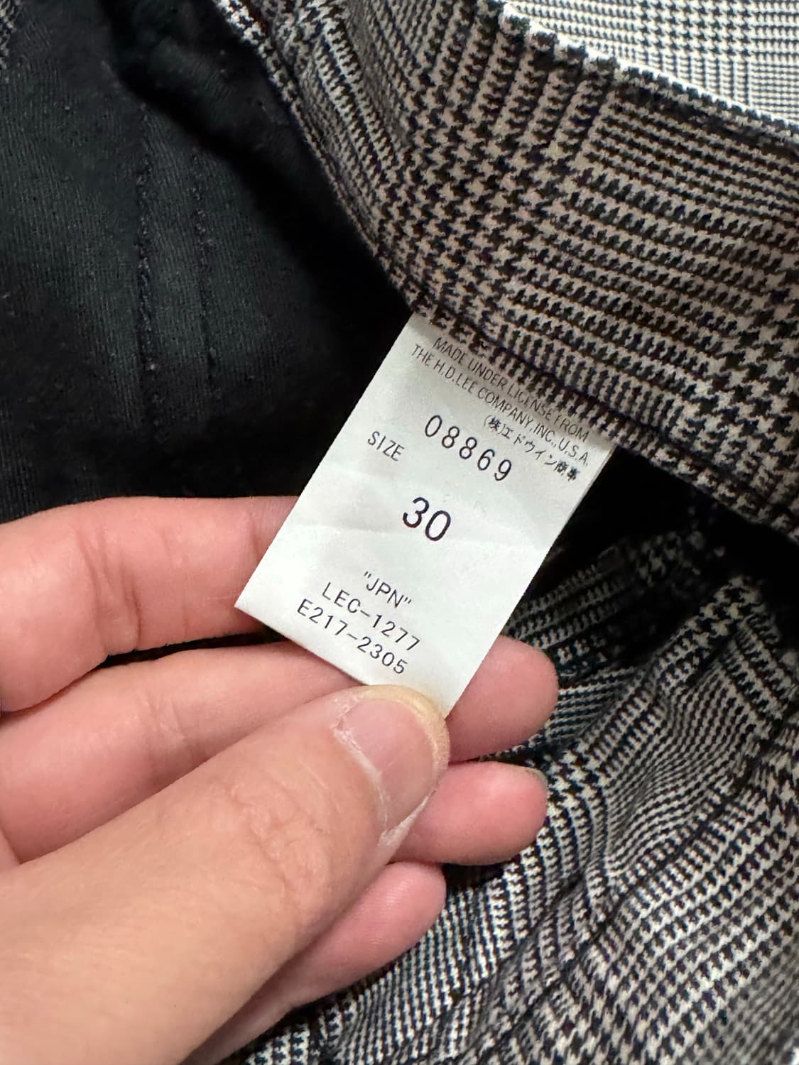 Lee 리 멀티포켓 신치백 체크 카고팬츠  상품이미지8