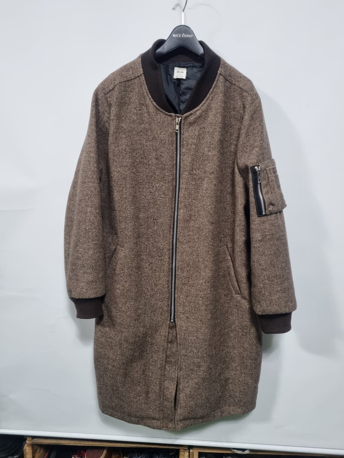 Mr Big 라운드 모직 겨울코트 XL 상품이미지1