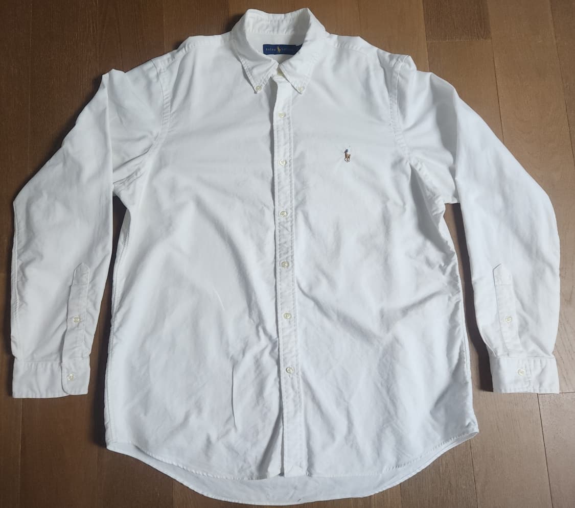 폴로 랄프로렌 화이트 옥스포드셔츠(XL) 상품이미지1