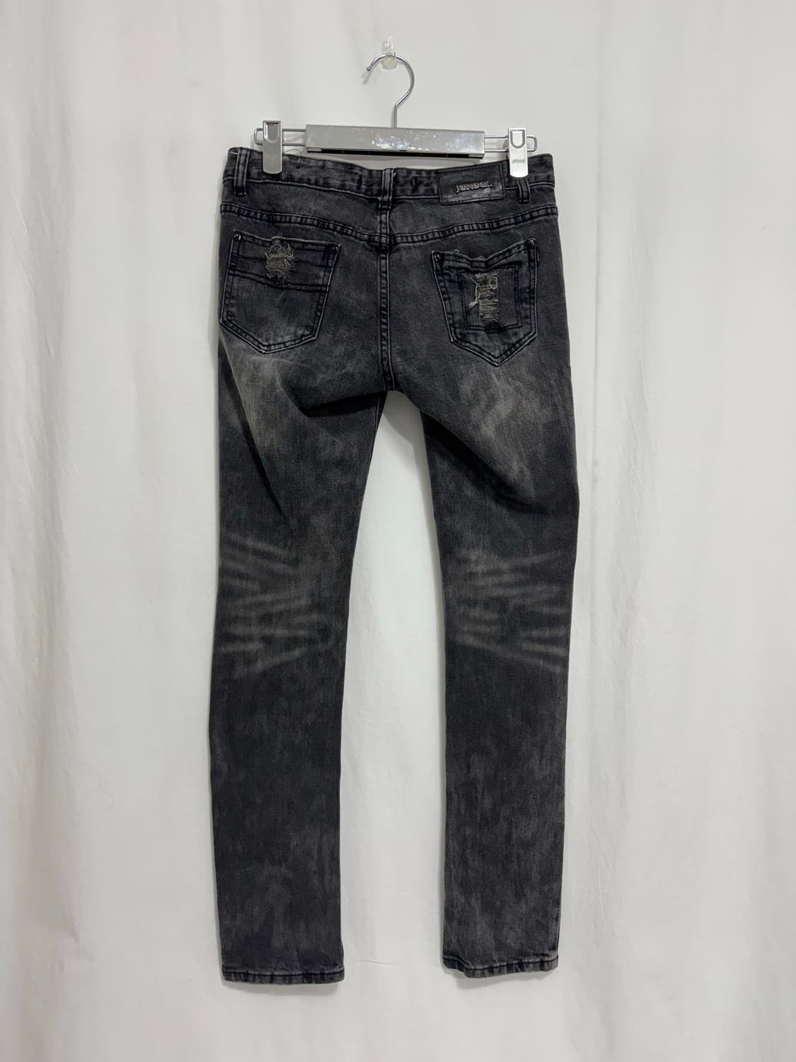 Damage-datail point skinny jeans 상품이미지5