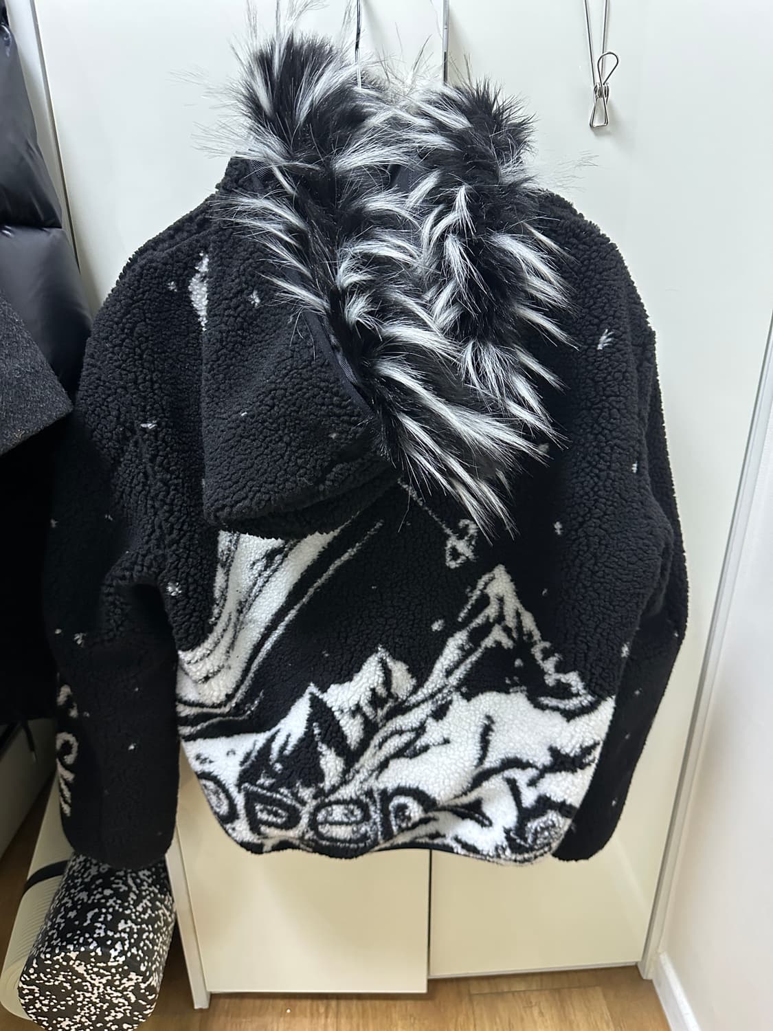 SKIING FLEECE HOODIE JACKET BLACK 상품이미지3