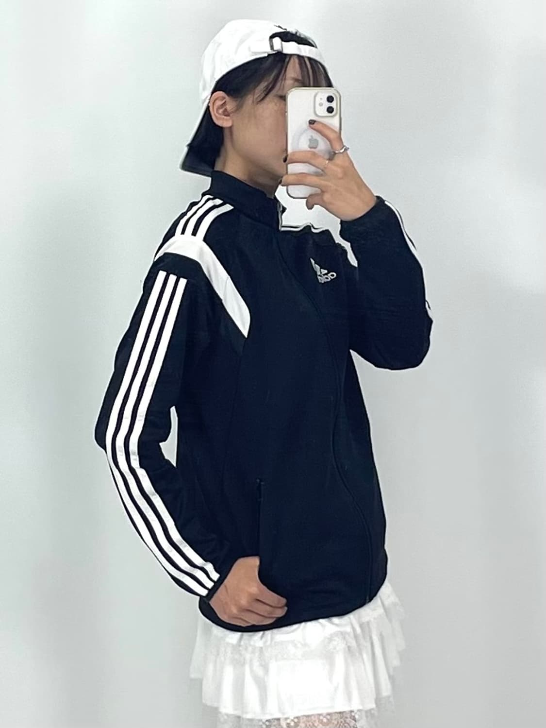 [L]아디다스 여성 블랙 콘트랙 재킷 상품이미지3