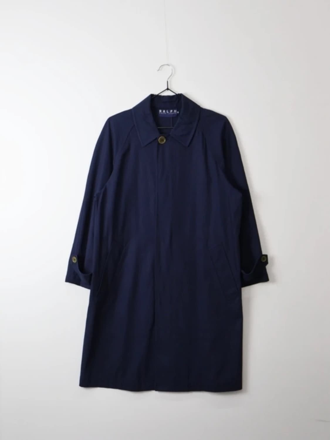 Ralph Lauren Navy Midi Coat 상품이미지4